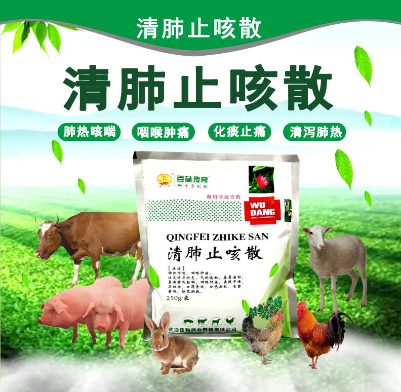 清肺止咳散 清瀉肺熱，化痰止痛，咳喘，咽喉腫痛